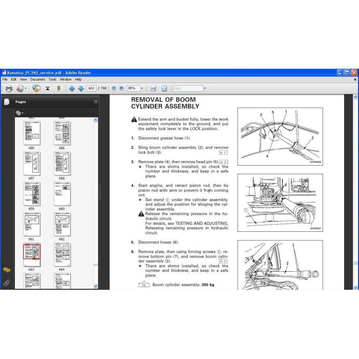 KOMATSU EXCAVATOR PC340-6K PC340LC-6K PC340NLC-6K SERVICE MANUAL