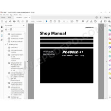 Komatsu Excavator PC490-11 PC490LC-11 service & repair manual