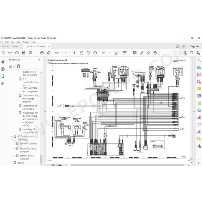 Komatsu Excavator PC88MR-10 workshop service manual