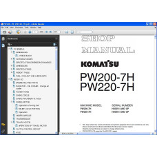 KOMATSU WHEELED EXCAVATOR PW SERVICE MANUAL