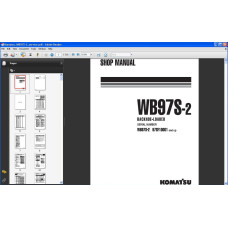 KOMATSU BACKHOE LOADER WB97S-2 SERVICE MANUAL