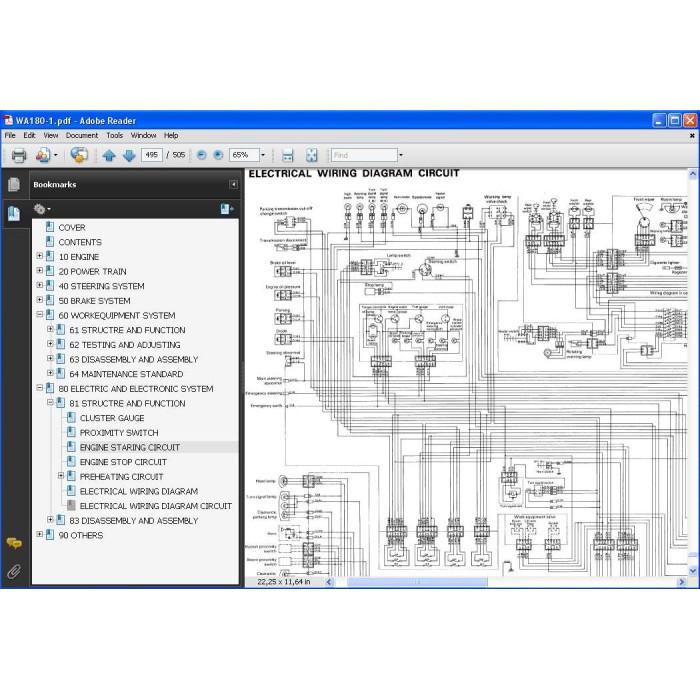 Komatsu Wheel Loader WA120-3 WA150-5 WA180-1 WA180-3 service manual