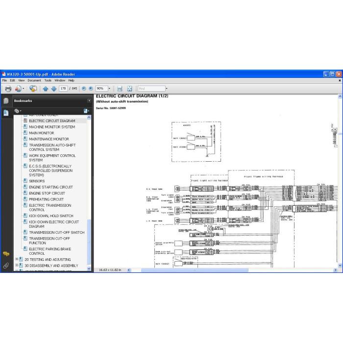 Komatsu Wheel Loader WA300-1 WA320-1 WA320-3 WA320-5 WA320-7 WA350-1 WA380-3 WA380-5H WA380-6 service manual
