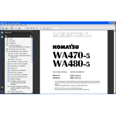 Komatsu Wheel Loader WA400-1 WA420-3 WA430-5 WA450-1 WA470-1 WA470-3 WA470-5 WA470-6 WA470-7 WA480-5 WA480-6 service manual