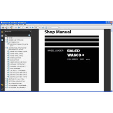 KOMATSU WHEEL LOADER WA600-1 WA600-3 WA600-6 SERVICE MANUAL