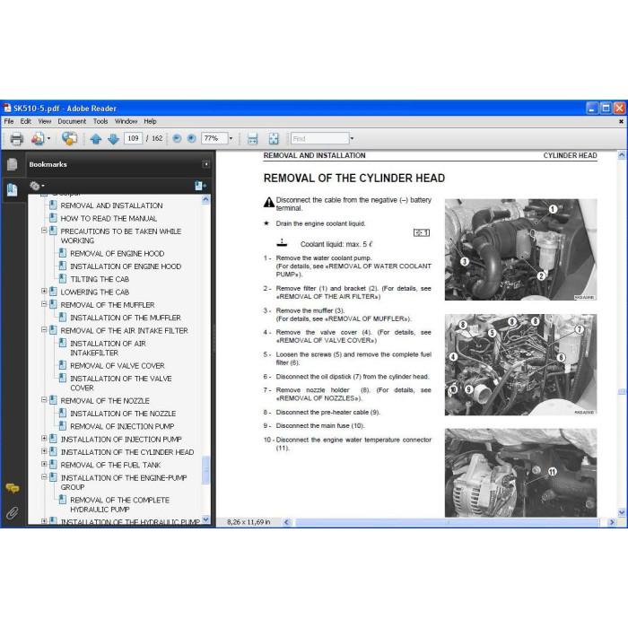 KOMATSU SKID STEER LOADER CK - SK SERVICE MANUAL