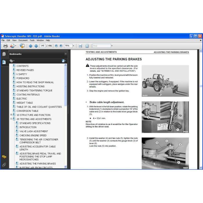 KOMATSU TELESCOPIC HANDLER SERVICE MANUAL