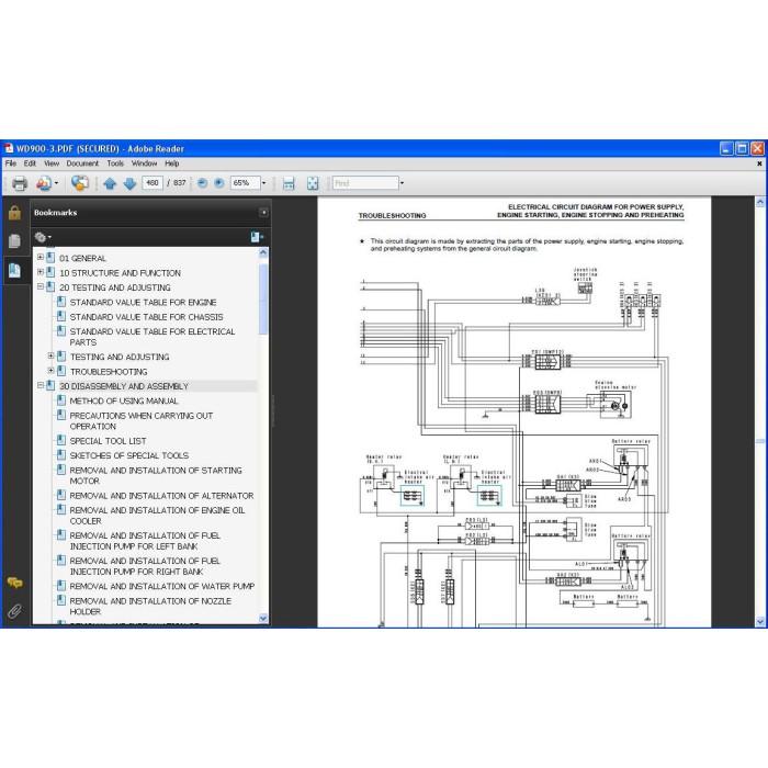 KOMATSU WHEEL DOZER SERVICE & REPAIR MANUAL