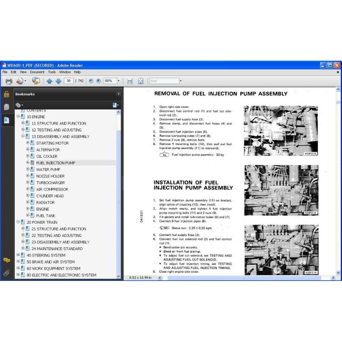 KOMATSU WHEEL DOZER SERVICE & REPAIR MANUAL