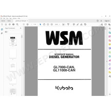 Kubota Generator AV1600 AV2500 AV3800 AV4500 AV5500 service manual