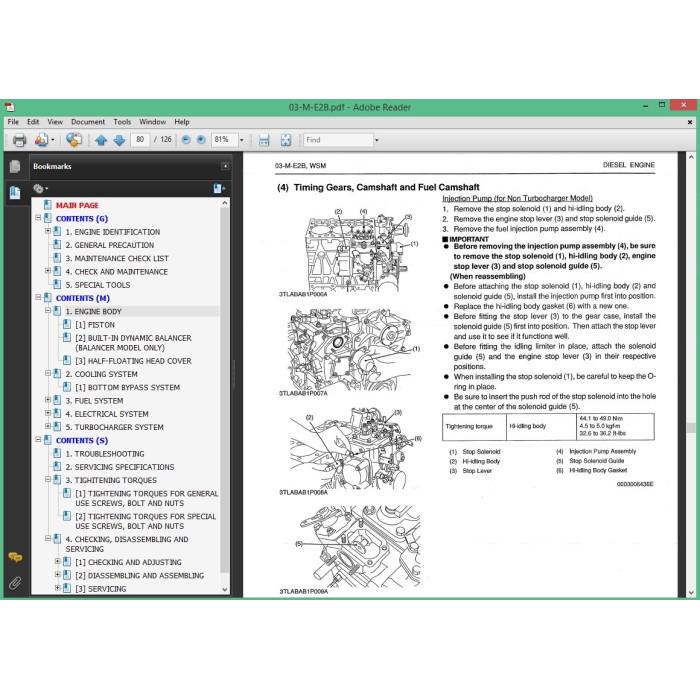 Kubota Engine workshop service & repair manual