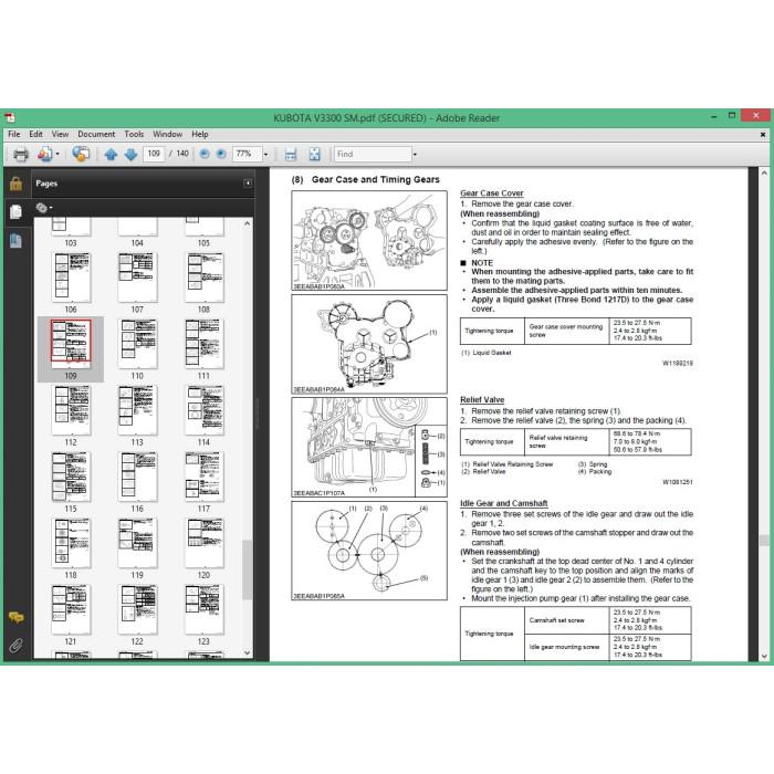 Kubota Engine workshop service & repair manual