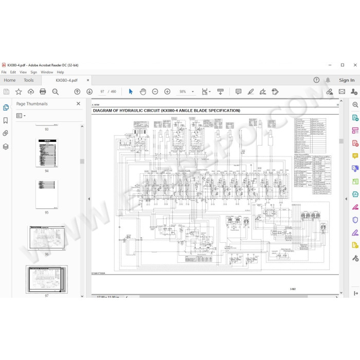 Kubota Excavator KX080-4 workshop service manual