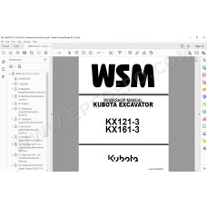 Kubota Excavator KX121-3 KX161-3 service manual