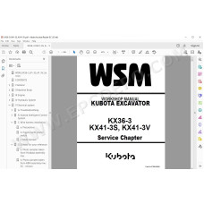 Kubota Excavator KX36-3 KX41-3S KX41-3V service manual