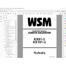 Kubota Excavator KX91-3 KX101-3 service manual