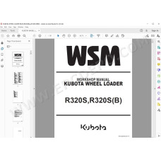 Kubota Wheel Loader R320S (B) workshop service manual