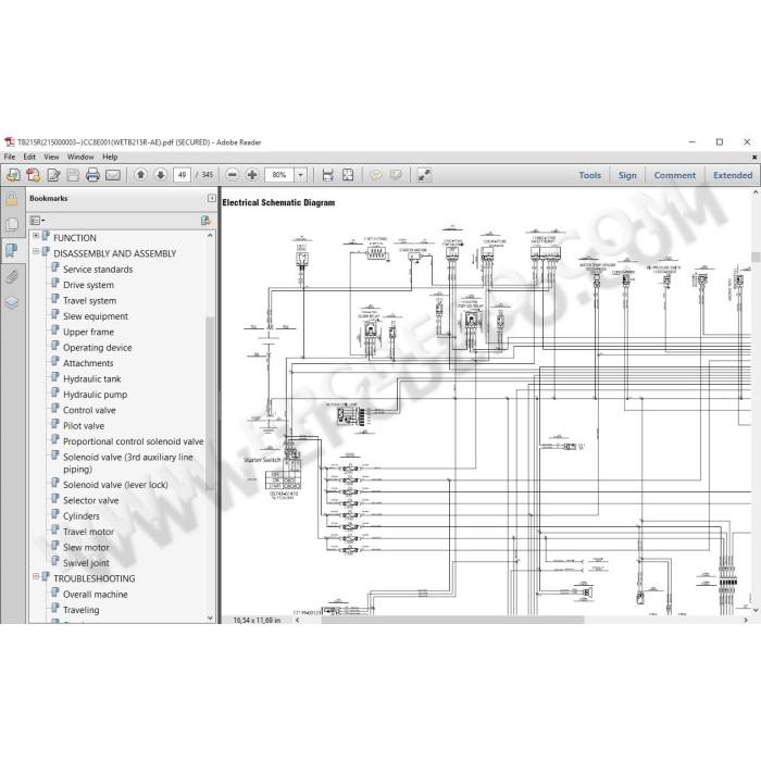 Takeuchi Excavator workshop service & repair documentation