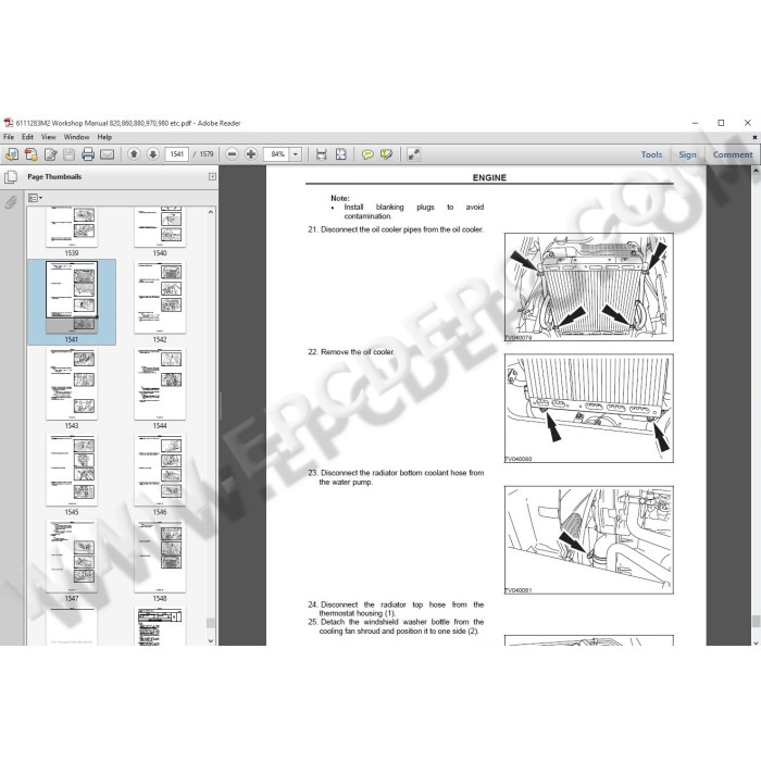 Terex Backhoe Loader TX760B, TX860B, TX970B, TX980B service manual