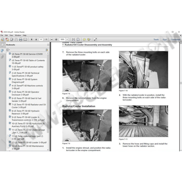 ANY MODEL PT50 PT60 PT70 PT100 PT110 Terex Decals Stickers Repro - Foto 8