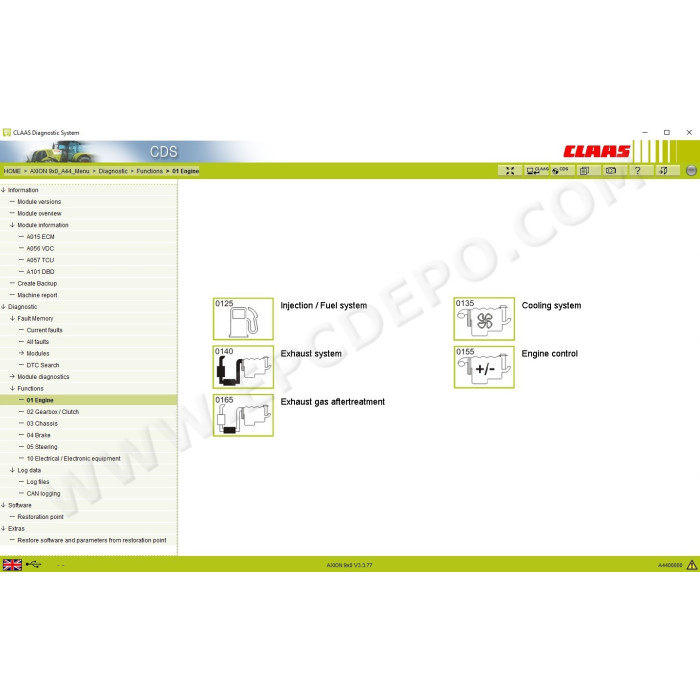 CLAAS CDS DIAGNOSTIC SYSTEM 2020