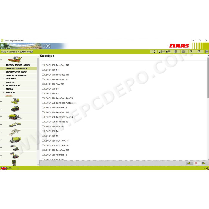CLAAS CDS DIAGNOSTIC SYSTEM 2020