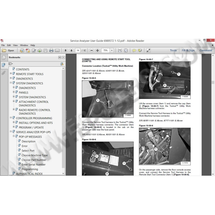 BOBCAT SERVICE ANALYZER 2015 82.11