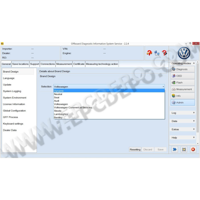 ODIS Offboard Diagnostic Information System Service 2.2.4 2015