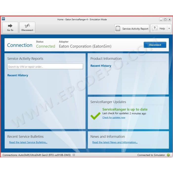 EATON SERVICE RANGER 4.9 DIAGNOSTIC