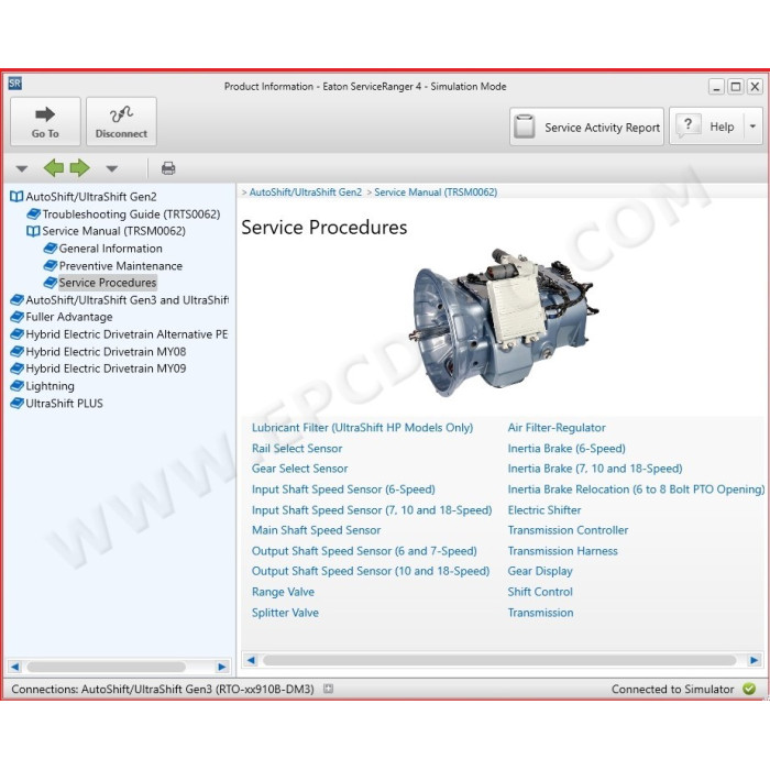 EATON SERVICE RANGER 4.9 DIAGNOSTIC