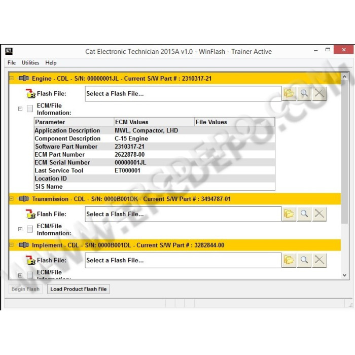 CATERPILLAR CAT ET FLASH FILES 2014 + ET2015A