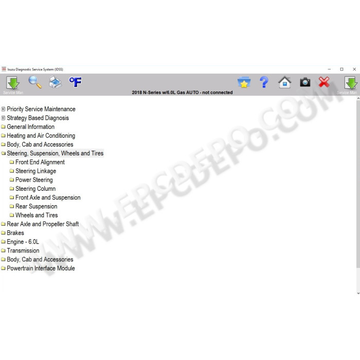 ISUZU IDSS II DIAGNOSTIC SERVICE SYSTEM 2019