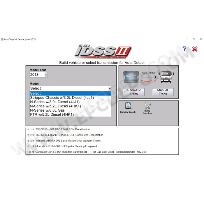 ISUZU IDSS II DIAGNOSTIC SERVICE SYSTEM 2019