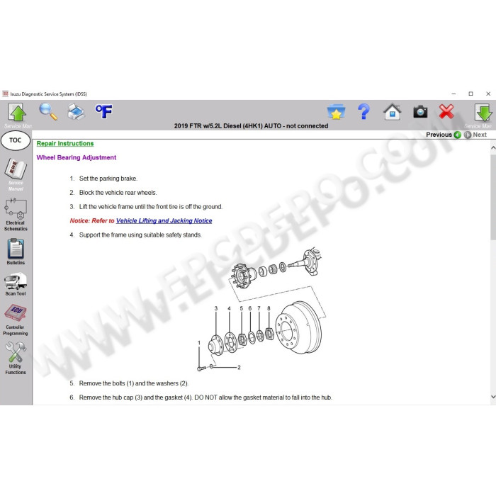 ISUZU IDSS II DIAGNOSTIC SERVICE SYSTEM 2019