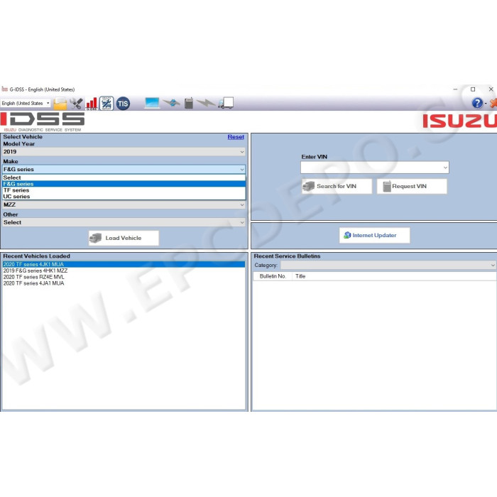 ISUZU G-IDSS DIAGNOSTIC SERVICE SYSTEM 2020