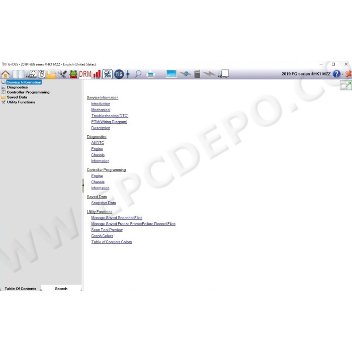 ISUZU G-IDSS DIAGNOSTIC SERVICE SYSTEM 2020