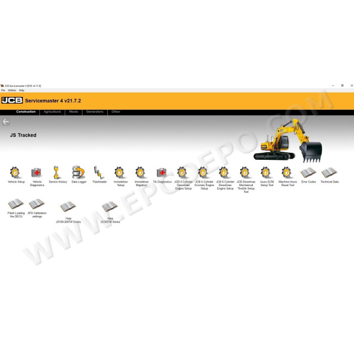 JCB SERVICEMASTER 4 21.7.2 2021 DIAGNOSTIC TOOL