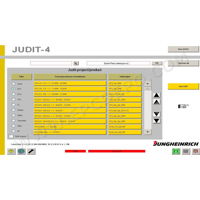 JUNGHEINRICH JUDIT-4 DIAGNOSTIC TOOL v4.36 2021