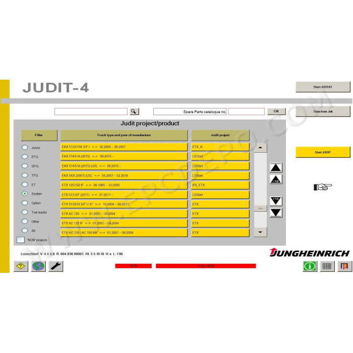 JUNGHEINRICH JUDIT-4 DIAGNOSTIC TOOL v4.36 2021