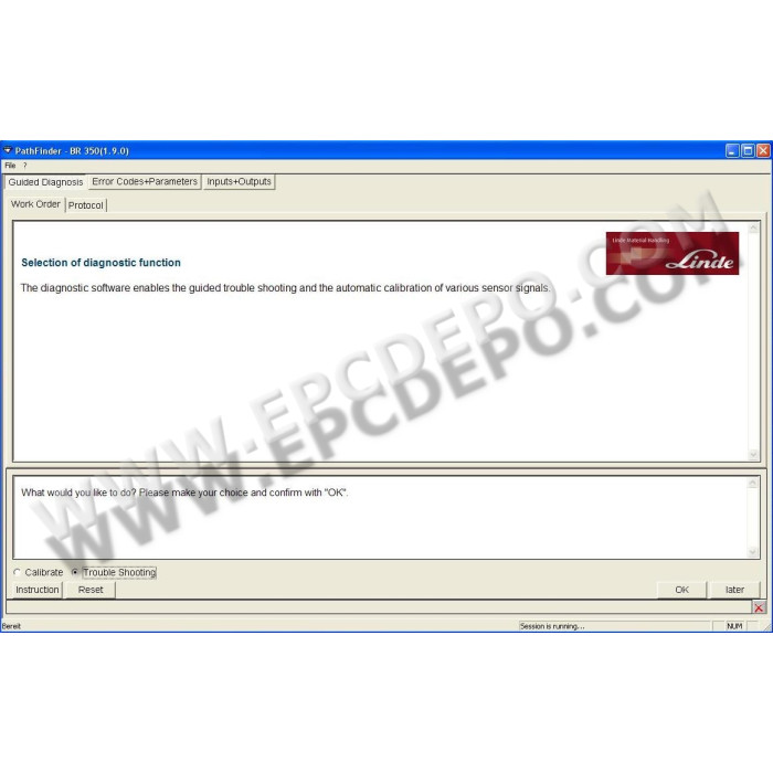 LINDE PATHFINDER 3.4.4.6 DIAGNOSTIC