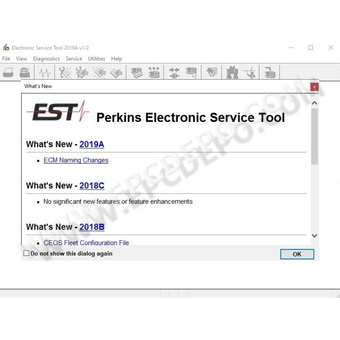 PERKINS ELECTRONIC SERVICE TOOL EST2019A