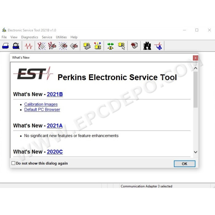 PERKINS ELECTRONIC SERVICE TOOL EST2021B