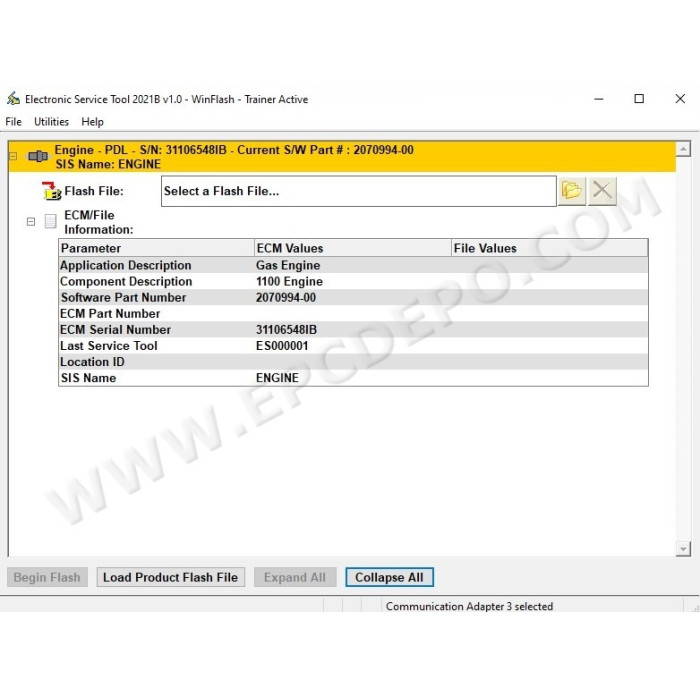 PERKINS ELECTRONIC SERVICE TOOL EST2021B