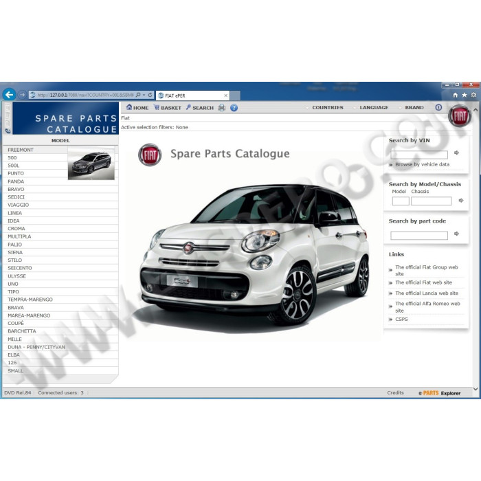 Fiat, Alfa Romeo, Abarth, Lancia EPER EPC parts catalog 2014