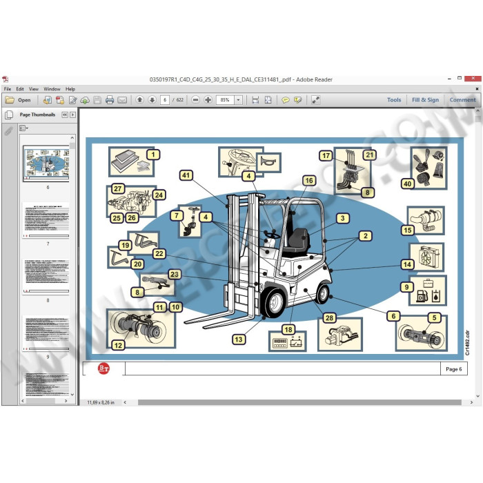 BT FORKLIFT EPC SPARE PARTS CATALOG