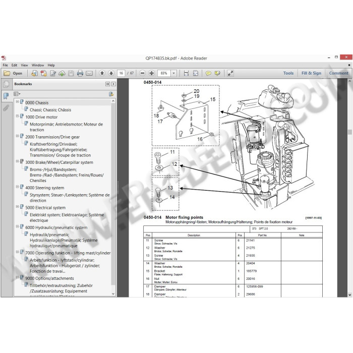 BT FORKLIFT EPC SPARE PARTS CATALOG