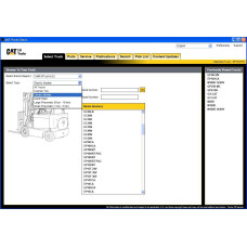 Caterpillar Forklift MCFE EPC spare parts catalog 2016