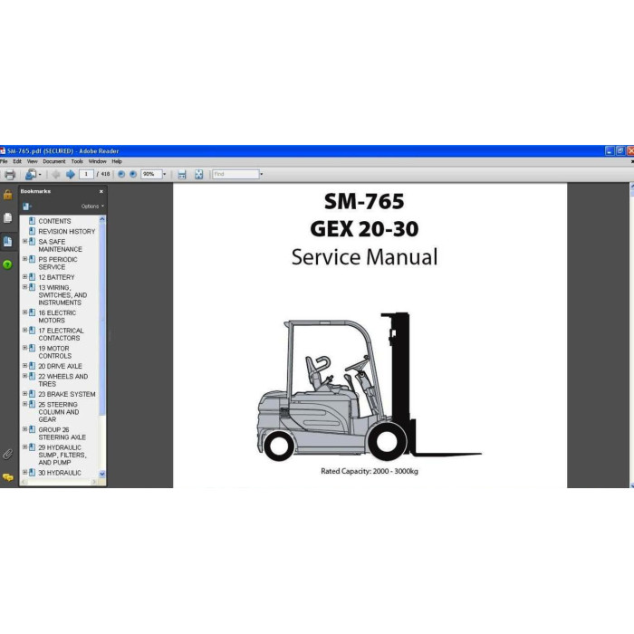 CLARK FORKLIFT SERVICE & REPAIR MANUALS