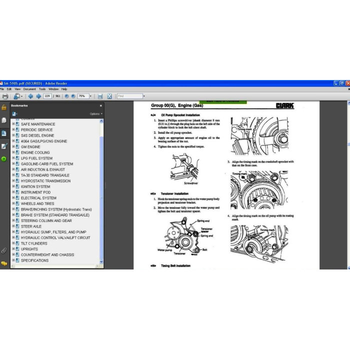 CLARK FORKLIFT SERVICE & REPAIR MANUALS
