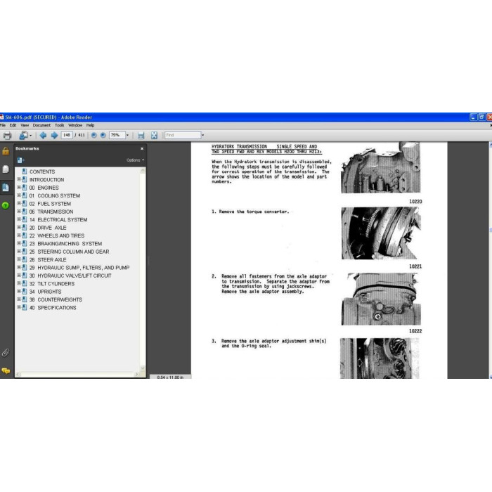 CLARK FORKLIFT SERVICE & REPAIR MANUALS